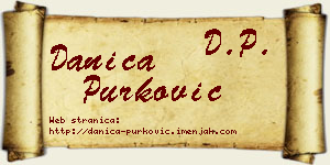 Danica Purković vizit kartica